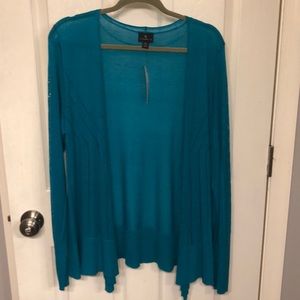 Teal cardigan